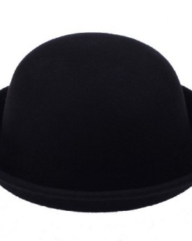 SWT-Women-Fashion-Vogue-Vintage-Cute-Trendy-Bowler-Wool-Derby-Hat-Black-0
