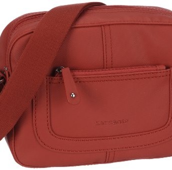 Samsonite-Womens-Park-Squared-Shoulder-Bag-Shoulder-Bag-Red-Rot-VIVID-RED-1898-Size-25x19x9-cm-B-x-H-x-T-0