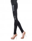 Sexy-Black-Tight-Legging-Modern-Women-Stitching-Stretchy-Pant-Faux-Leather-0-0