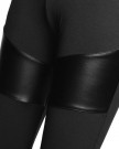 Sexy-Black-Tight-Legging-Modern-Women-Stitching-Stretchy-Pant-Faux-Leather-0-2