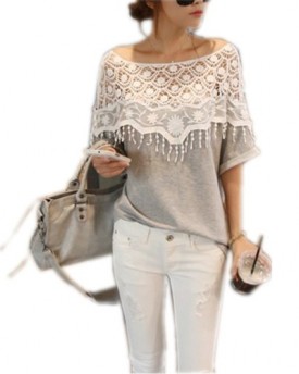 Sexy-Womens-Hollow-Crochet-Lace-Floral-Poncho-Shoulder-Blouse-Short-Batwing-Sleeve-T-Shirt-Top-3-COLORS-UK-8-20-0