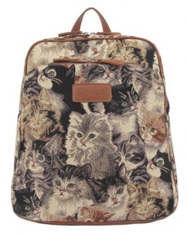 Signare-Large-Unique-Women-Rucksack-Backpack-Bag-116-133-Up-To-14-Laptop-Ultrabook-Notebook-Tablet-Bag-Lucky-Cat-Design-0