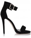 Sole-Affair-SIREN-Ladies-Womens-Stiletto-High-Heel-Ankle-Strap-Peep-Toe-Barely-There-Sandals-Shoes-Size-UK-5-EU-38-Black-Faux-Suede-0