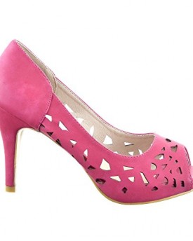 Sopily-Womens-Fashion-Shoes-Pump-Court-shoes-ankle-high-Stiletto-decollete-Perforated-Heel-Stiletto-high-heel-95-CM-Pink-WL-999-1-T-41-UK-8-0