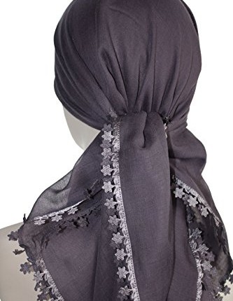 Square-scarves-with-Flower-Edges-Dark-Grey-0