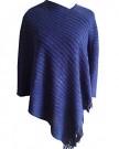 Stunning-Womens-Poncho-Wrap-With-Small-Sequin-Detail-Available-in-3-Colours-Blue-0