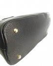 Stylish-Italian-Black-Leather-Handbag-or-Shoulder-Bag-with-Removable-Strap-0-2