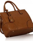 Stylish-Womens-Ladies-Celebrity-Double-Buckle-Messenger-Bag-Brown-TI00127-0-2