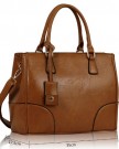 Stylish-Womens-Ladies-Celebrity-Double-Buckle-Messenger-Bag-Brown-TI00127-0-3
