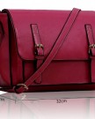 Stylish-Womens-Ladies-Celebrity-Double-Buckle-Messenger-Bag-Pink-TI00127-0-1