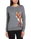 Sugarhill-Boutique-Womens-Curios-Fox-Animal-Print-Long-Sleeve-Jumper-Grey-Size-12-0