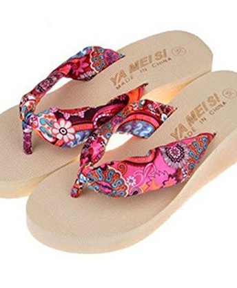 Summer-Women-Bohemia-Flower-Flip-Flops-Platform-Wedges-Sandals-Slippers-Beach-Shoes-UK-5ER-37-beige-0