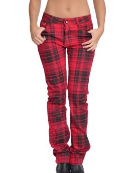 Tartan-checked-punk-rockability-skinny-jeans-red-black-8-0