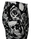 The-Home-of-Fashion-New-Ladies-Black-and-White-Skull-and-Rose-Print-Stretchy-Leggings-Size-8-14-14-ML-0-1