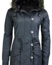 The-Orange-Tags-Ladies-Military-Fur-Hooded-Padded-Quilted-Parka-Jacket-Coat-Black-Plus-Size-8-0-0