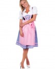 Trachtenhandel-Mini-Dirndl-3-Tlg-Blue-Checkered-Pink-Trim-With-Matching-Blouse-And-Apron-36-0-0