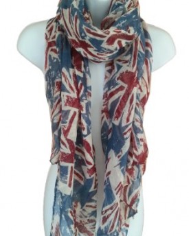 UK-Flag-Print-Scarf-Union-Jack-Womens-London-Fashion-Denim-Blue-0