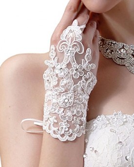 UkamshopTMRhinestone-Lace-Brides-Wedding-Floral-Bowknot-Fingerless-Short-Gloves-0