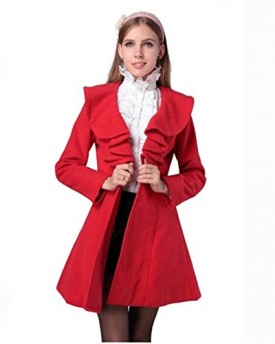 UkamshopTMWomens-Trench-Slim-Winter-Warm-Coat-Long-Wool-Jacket-Outwear-14-Red-0