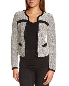 VERO-MODA-Womens-Crew-Neck-Long-Sleeve-Cardigan-Multicoloured-Mehrfarbig-Black-Iris-19-3921-TCX-14-0