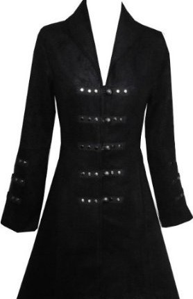 Victorian-Black-Gothic-Military-Long-SteamPunk-Indie-Jacket-Coat-S-10-0