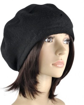 Vintage-Unisex-Men-Women-Wool-Warm-Beret-Hat-Cap-French-Style-Black-0