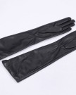 WARMEN-Ladies-Opera-Long-Genuine-Soft-Nappa-Leather-Gloves-3-Lines-M-Black-0-4