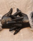 WARMEN-Luxury-Soft-Nappa-Leather-Gift-Gloves-with-100-Rabbit-Fur-Cuff-Medium-Black-Style-A-0-1