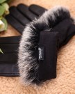 WARMEN-Luxury-Soft-Nappa-Leather-Gift-Gloves-with-100-Rabbit-Fur-Cuff-Medium-Black-Style-A-0-3