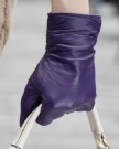 WARMEN-Luxury-Women-Genuine-Nappa-Leather-Winter-Warm-Ruched-Lined-Gloves-S-Purple-0-1