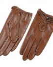 WARMEN-Sexy-Womens-Genuine-Nappa-Leather-Wrist-Driving-Unlined-Gloves-M-Tan-0-4