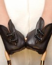 WARMEN-Stylish-Women-Genuine-Nappa-Soft-Leather-Lined-Gloves-with-Cute-Bow-Hand-Bags-Tips-M-Black-0-0