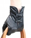 WARMEN-Stylish-Women-Genuine-Nappa-Soft-Leather-Lined-Gloves-with-Cute-Bow-Hand-Bags-Tips-M-Black-0