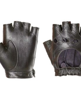 WARMEN-Women-Leather-Punk-Performance-Fingerless-Driving-Backless-Gloves-for-Art-Nail-M-Black-0