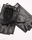 WARMEN-Women-Leather-Punk-Performance-Fingerless-Driving-Backless-Gloves-for-Art-Nail-M-Black-0-3