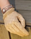 WARMEN-Womens-Genuine-Lambskin-Comfortable-Perforated-Leather-Gloves-with-Lace-Cuff-M-Camel-0-1