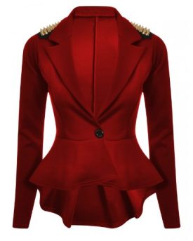 WOMEN-LADIES-SPIKE-STUDDED-PEPLUM-FRILL-TAIL-BACK-SEXY-TOP-JACKET-BLAZER-COAT-10-RED-0