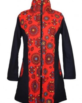 WOMEN-WINTER-COAT-WITH-EMBROIDERY-FRONT-ZIPPER-AND-SIDE-POCKETS-MANDALA-RED-L-0