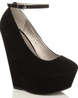 WOMENS-LADIES-HIGH-HEEL-WEDGE-PLATFORM-FULL-TOE-ANKLE-STRAP-SHOES-SIZE-5-38-0