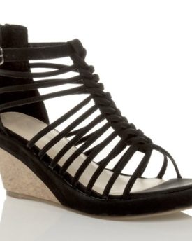 WOMENS-LADIES-STRAPPY-GLADIATOR-PLATFORM-BUCKLE-HIGH-HEEL-SANDALS-SIZE-SIZE-4-37-0