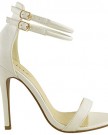 WOMENS-LADIES-STRAPPY-STILETTO-HIGH-HEEL-SANDALS-ANKLE-STRAP-CUFF-PEEP-TOE-SHOES-UK-4-White-Lizard-Faux-Leather-0-0