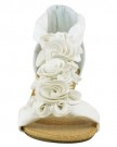 WOMENS-LADIES-SUMMER-SANDALS-STRAPPY-FLOWER-LOW-HEEL-FLAT-WEDGE-SHOES-SIZE-UK-4-White-Faux-Leather-0-1