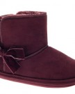 WOMENS-SLIPPERS-BOOTS-WINTER-WARM-BOOTIES-LADIES-GIRLS-VELVET-BOW-FAUX-SUEDE-FULLY-FUR-LINED-PURPLE-5-0
