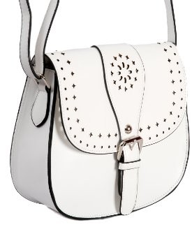 White-Mini-Satchel-Saddle-Bag-Handbag-with-Cut-Out-Design-on-Flap-0