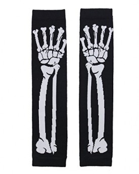 Womdee-Punk-Rock-Skull-Print-Elbow-Length-Fingerless-Gloves-Arm-WarmmerBlack-With-Womdee-Accessory-0