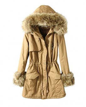 Womdee-Womens-Fur-Collar-Zip-Hooded-Winter-Coat-Parka-Jacket-KhakiL-With-Womdee-Accessory-0