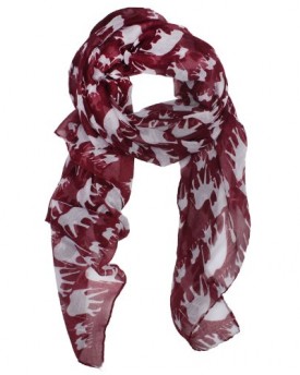 WomdeeTM-Fashion-Woman-Ultra-Soft-Paris-Yarn-Gorgeous-Elephant-Print-Long-Scarf-Shawl-Wrap-Wine-Red-With-Womdee-Accessory-0