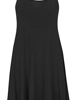 Women-Celebrity-Scoop-Neck-Sleeveless-Swing-Vest-Dress-Ladies-Top-Size-8-22-ML-UK12-14-Black-0