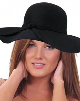 Women-Ladies-Wool-Floppy-Hat-Soft-Felt-Hats-with-Wide-Large-BrimBlack-0