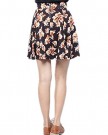 Women-Summer-Floral-Pleated-Chiffon-Shorts-Mini-Skirt-Dress-Belt-0-0